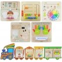 MASTERKIDZ Sensory Board Set "Training Board 5in1", motor skills development board, senses and emotions MASTERKIDZ Sensory Board Set "Training Board 5in1", motor skills development board, senses and emotions