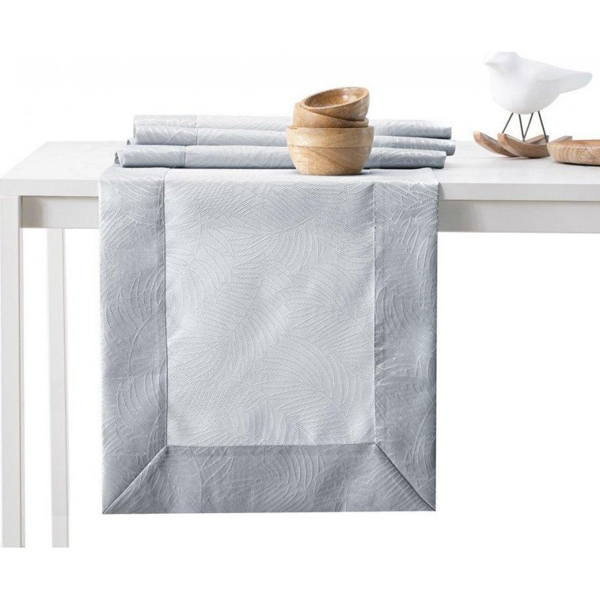 AmeliaHome TCLOTH/AH/GAIA/BRD/LIGHTGREY/30X80