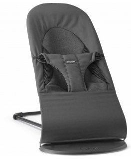 BabyBjörn Bouncer Balance Soft Woven Mélange -sitteri, Tumma Pilkas/Pilkas