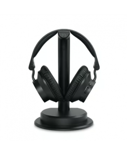 Muse TV -kuulokkeet latausalustalla | M-282 CTV | Bluetooth | Musta