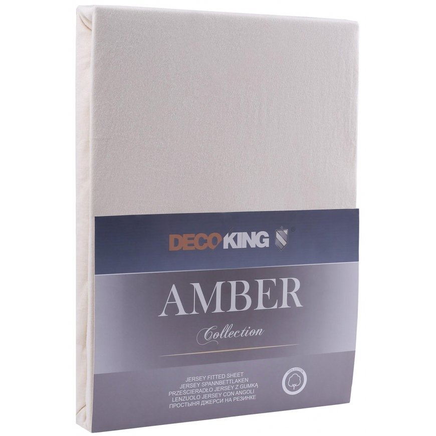 Paklodė DecoKing Amber 180-200x200+30 cm, värv: kreem