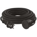 Emos Ilgiklis 1 liitin 10m maadoituksella 3x2.5 mm² IP44 kumieristyksellä, musta Emos Ilgiklis 1 liitin 10m maadoituksella 3x2.5 mm² IP44 kumieristyksellä, musta