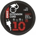 Emos Extension Cord 1 socket 10m with grounding 3x2.5 mm² IP44 with rubber insulation, black Emos Extension Cord 1 socket 10m with grounding 3x2.5 mm² IP44 with rubber insulation, black