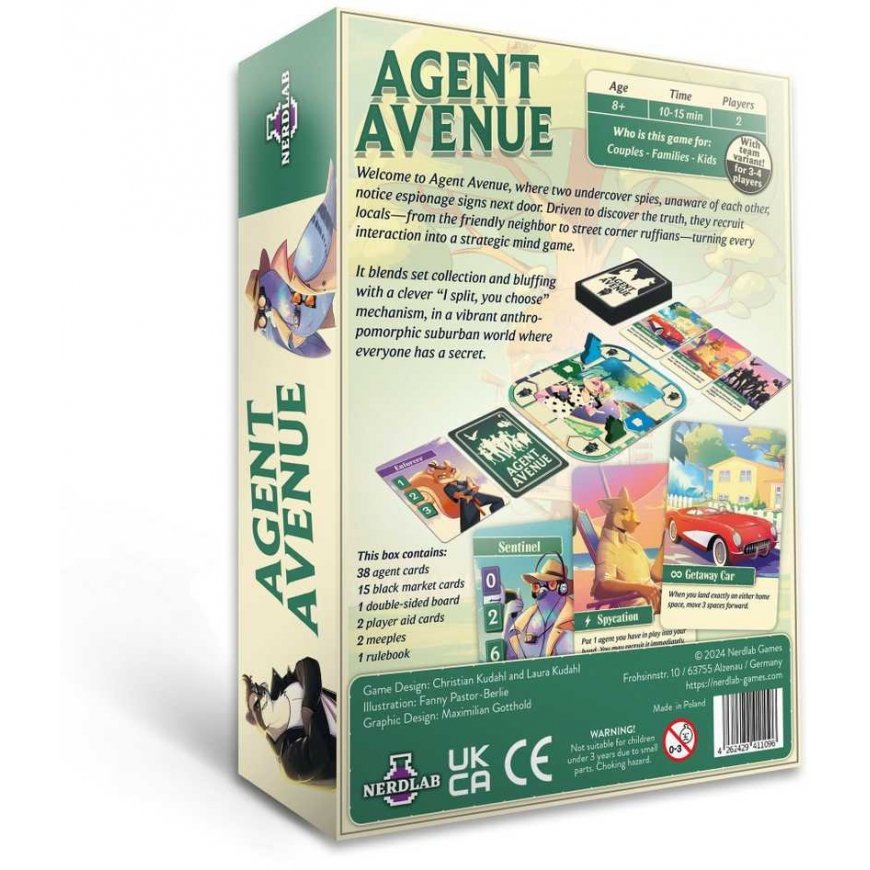 Nerdlab Games Agent Avenue – 3