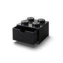 Room Copenhagen LEGO-pöytälokero 4 (musta, noppia) Room Copenhagen LEGO-pöytälokero 4 (musta, noppia)