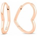 Brilio Silver Romantic gold-plated heart-shaped earrings EA391R Brilio Silver Romantic gold-plated heart-shaped earrings EA391R