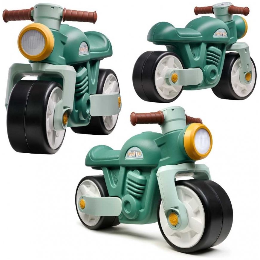 FALK Bērnu ratiņi „Quiet Wheels Motor Premier1er Retro Zaļš“ 12+