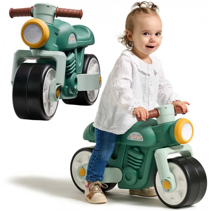 FALK Vaikiškas vežimėlis „Quiet Wheels Motor Premier1er Retro Žalias“ 12+ – 3