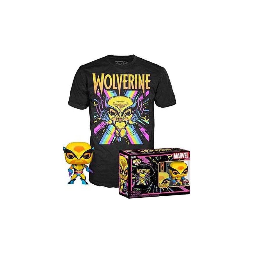 Funko komplekts figūra POP & Tee Marvel Wolverine Melns Gaisma – 2
