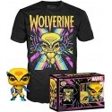 Funko Set figure POP & Tee Marvel Wolverine Black Light Funko Set figure POP & Tee Marvel Wolverine Black Light