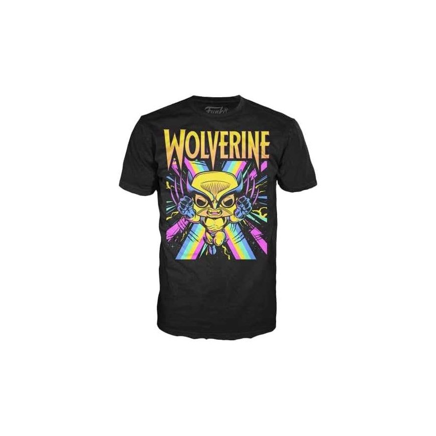 Funko Set figure POP & Tee Marvel Wolverine Black Light – 3