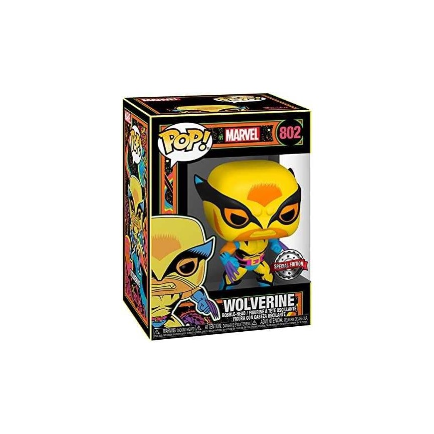 Funko Set figure POP & Tee Marvel Wolverine Black Light – 5