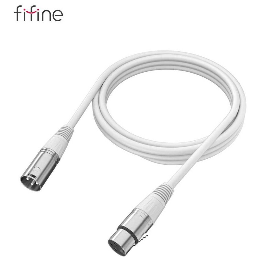FIFINE L9W XLR laidas (Baltas) | 3m