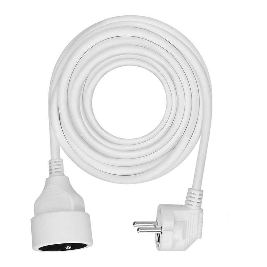 Solight удлинитель - соединение, 1 гнездо, 7м, 3 x 1мм2, белый – 3