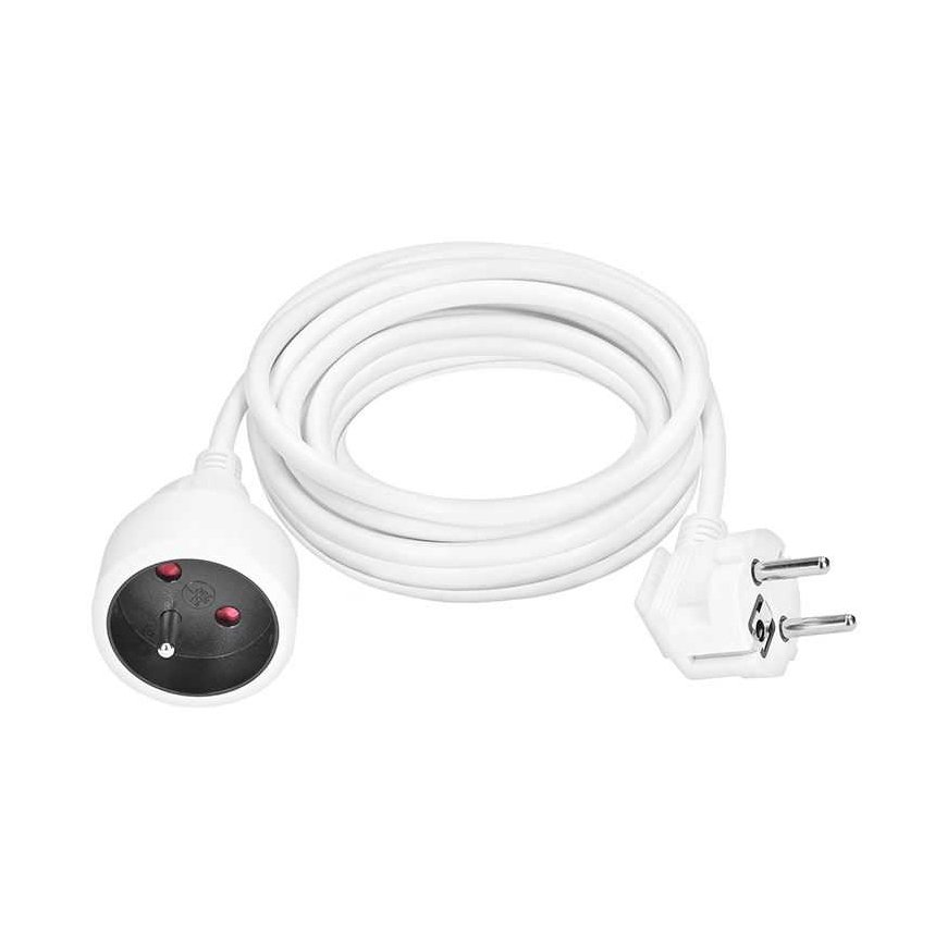 Solight prailginājuma vads - savienojums, 1 kontaktligzda, 7m, 3 x 1mm2, balts – 4