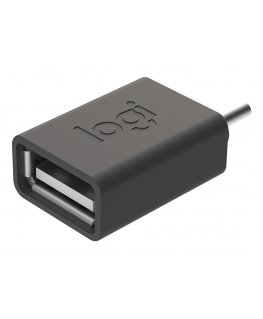 Logitech 956-000005 гендерный адаптер USB C USB A Графит