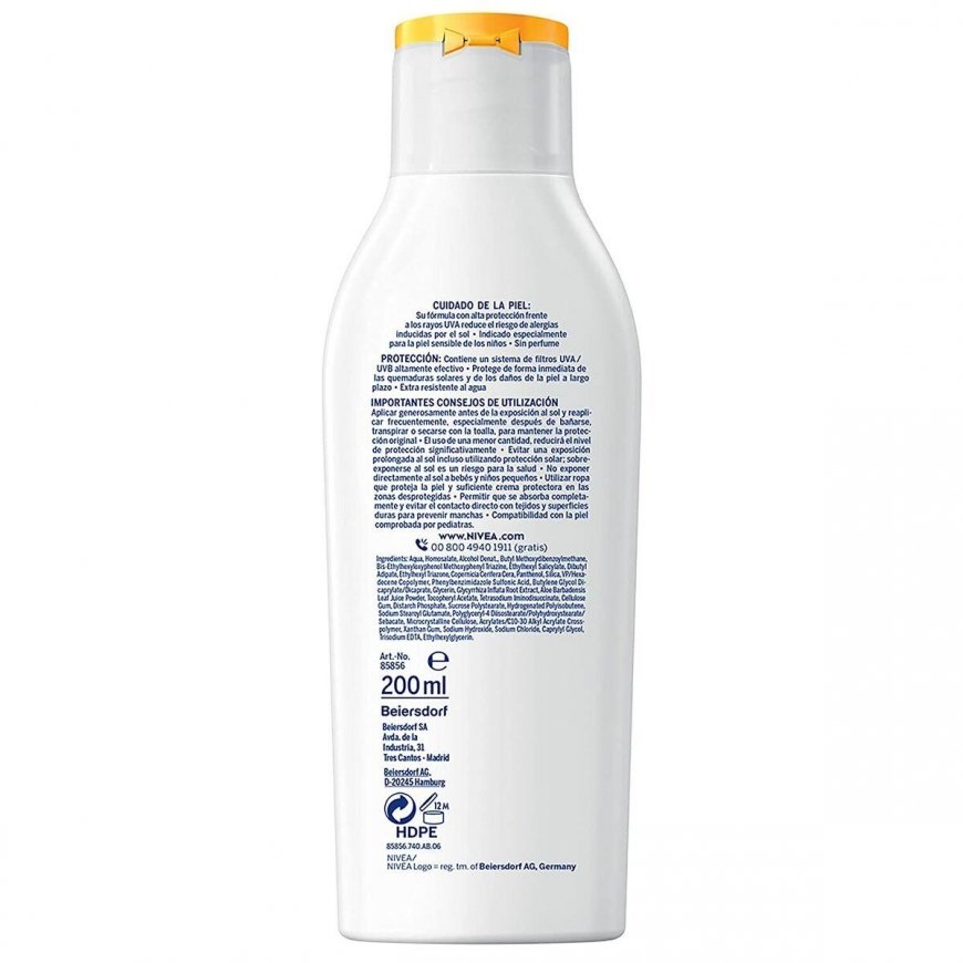 Kremas nuo saulės Nivea Protect&Sensitive Kids 200 ml Spf 50 – 2
