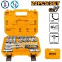 Ingco HKTS12201 Hylsyavainsarja 1/2" 20 kpl Ingco HKTS12201 Hylsyavainsarja 1/2" 20 kpl