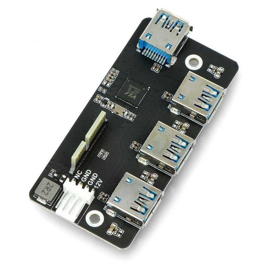 Адаптер PCIe на USB 3.2 HUB 4x USB - совместим с Raspberry Pi CM4 - Waveshare 18899