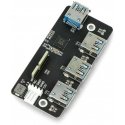 PCIe USB 3.2 -adapteri HUB 4x USB - yhteensopiva Raspberry Pi CM4:n kanssa - Waveshare 18899 PCIe USB 3.2 -adapteri HUB 4x USB - yhteensopiva Raspberry Pi CM4:n kanssa - Waveshare 18899