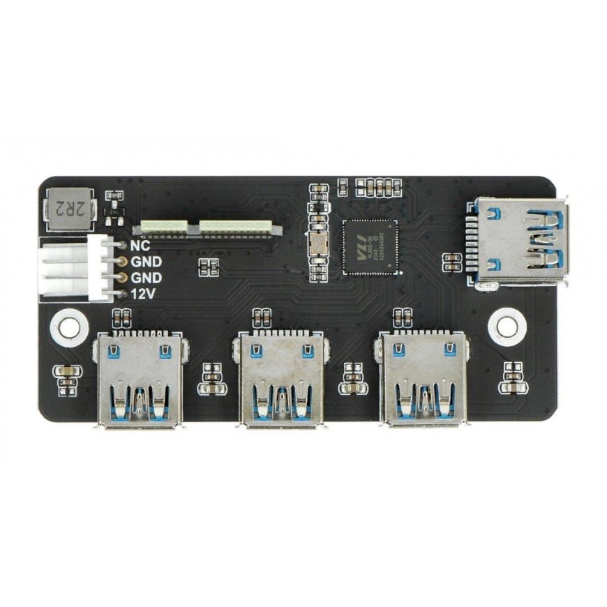 Адаптер PCIe на USB 3.2 HUB 4x USB - совместим с Raspberry Pi CM4 - Waveshare 18899 – 2
