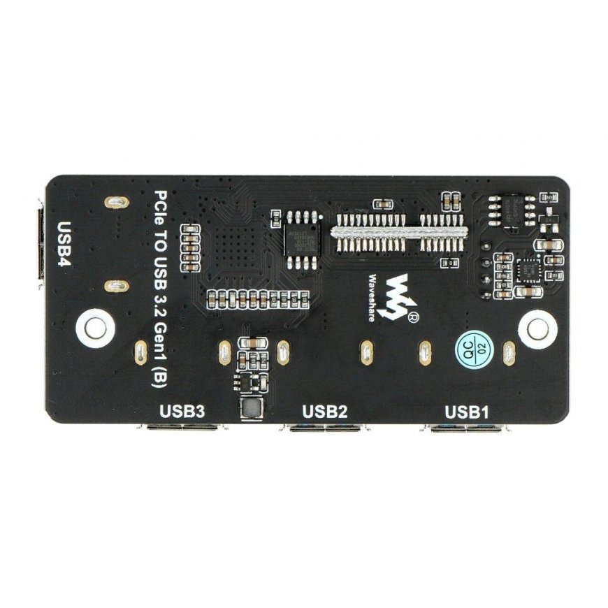 PCIe į USB 3.2 adapteris HUB 4x USB - suderinamas su Raspberry Pi CM4 - Waveshare 18899 – 3