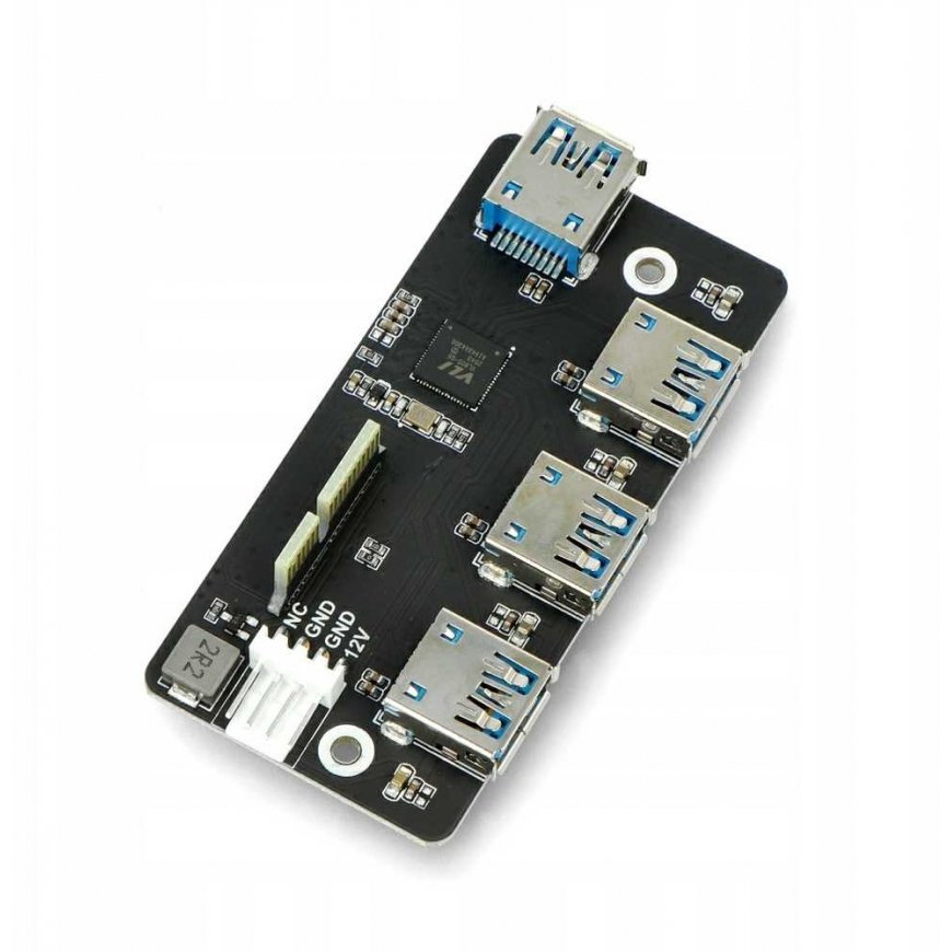 PCIe to USB 3.2 adapter HUB 4x USB - compatible with Raspberry Pi CM4 - Waveshare 18899 – 5