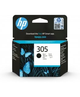 HP Оригинальный струйный картридж 305, черный
