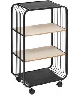 5five Simply Smart Mobili полка NOIR, 3-х уровневая, металлическая, 43,3 x 28 x 74 см