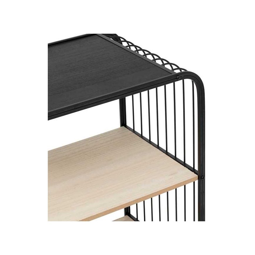5five Simply Smart Mobili shelf NOIR, 3-tier, metal, 43.3 x 28 x 74 cm – 5