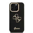 Чехол Guess PU Grained 4G Logo Stand Camera Frame для Apple iPhone 15 Pro черного цвета Чехол Guess PU Grained 4G Logo Stand Camera Frame для Apple iPhone 15 Pro черного цвета