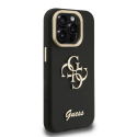Чехол Guess PU Grained 4G Logo Stand Camera Frame для Apple iPhone 15 Pro черного цвета Чехол Guess PU Grained 4G Logo Stand Camera Frame для Apple iPhone 15 Pro черного цвета