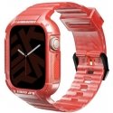 Skinarma käevõru + ümbris Saido 2in1 Apple Watch 45/44mm punases värvuses Skinarma käevõru + ümbris Saido 2in1 Apple Watch 45/44mm punases värvuses
