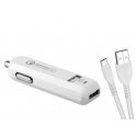 Avacom AVACOM CarMAX 2 car charger 2x Qualcomm Quick Charge 2.0, white color (micro USB cable) Avacom AVACOM CarMAX 2 car charger 2x Qualcomm Quick Charge 2.0, white color (micro USB cable)