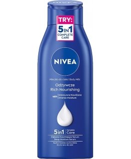 Nivea mitrinošs ķermeņa piens sausai un ļoti sausai ādai (ķermeņa piens)