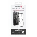 Swissten Clear Jelly MagStick Metallic -kuori Apple iPhone 16e:lle