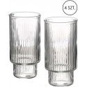 Lumarko Mondex ELLA STRIPES 4 lasisarjan kokoelma, 400 ml, borosilikaattilasia, 7 x 5,6 x 14 cm Lumarko Mondex ELLA STRIPES 4 lasisarjan kokoelma, 400 ml, borosilikaattilasia, 7 x 5,6 x 14 cm