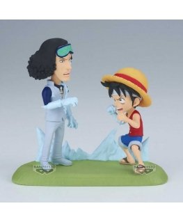 Banpresto One Piece World Collectable Figure Log Stories Monkey D. Luffy vs Kuzan 9cm
