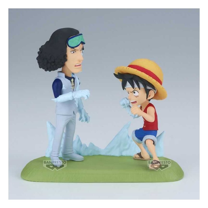 Banpresto One Piece World Collectable Figure Log Stories Monkey D. Luffy vs Kuzan 9cm