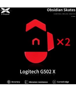 X-Raypad Obsidian rulluisud Logitech G502 X Punane 2 tk. (Punased) Asenduspõhjad hiirele