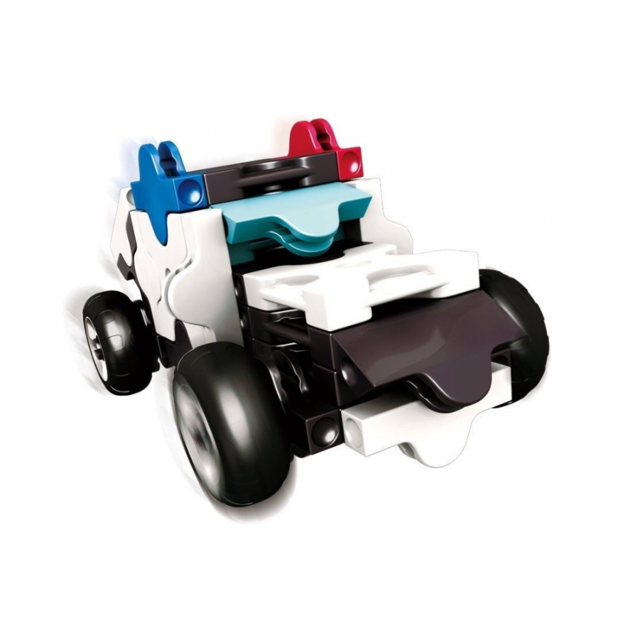 Yoshiritsu Japoniškas edukacinis konstruktorius LAQ HAMACRON Mini Policijos Automobilis, nuo 3 m. – 3