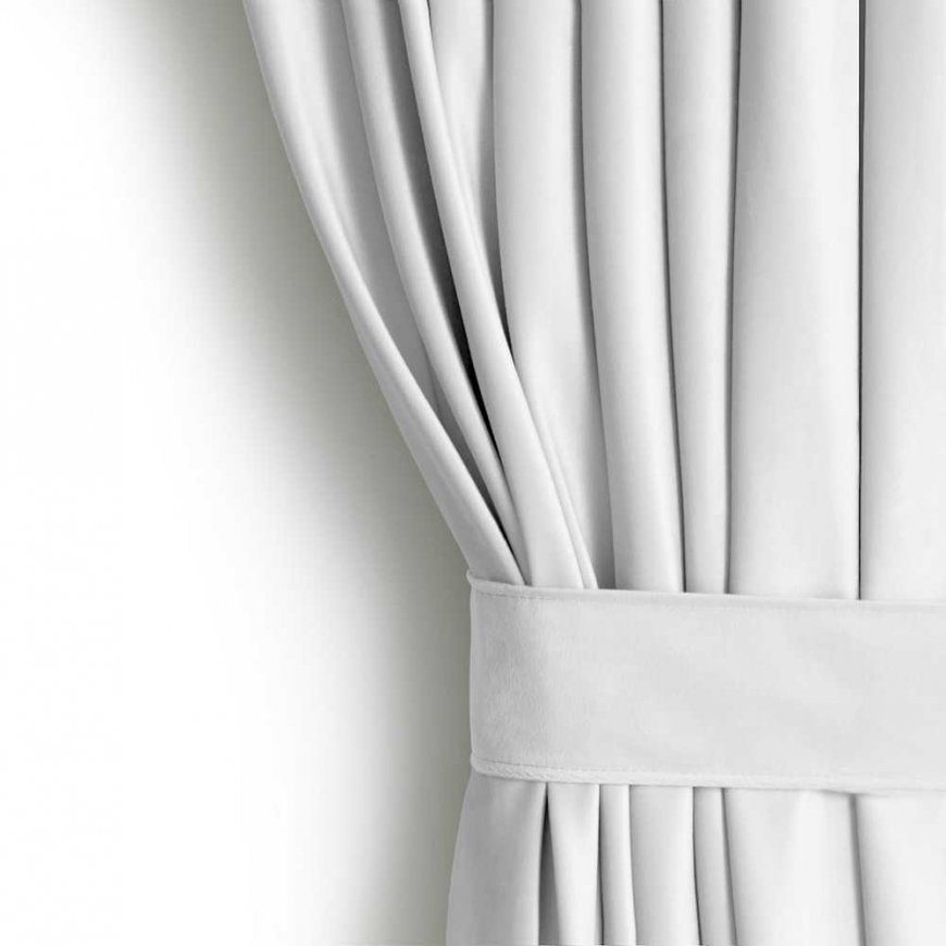 AmeliaHome Curtains VELVET color white style classic silver eyelets material type - textile velvet 140x270 AmeliaHome – 2