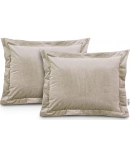 AmeliaHome CUS/AH/VELVET/CREM/SIDE/50X70*2