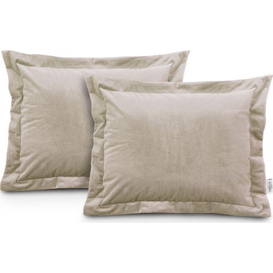 AmeliaHome CUS/AH/VELVET/CREM/SIDE/50X70*2