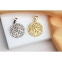 Brilio Silver Nesenstantis silver pendant Tree of Life with zircons PT133W