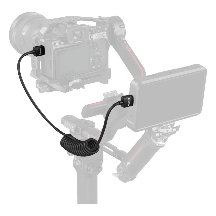SmallRig 4963 Susuktas HDMI Duomenų Kabelis A į A – 5