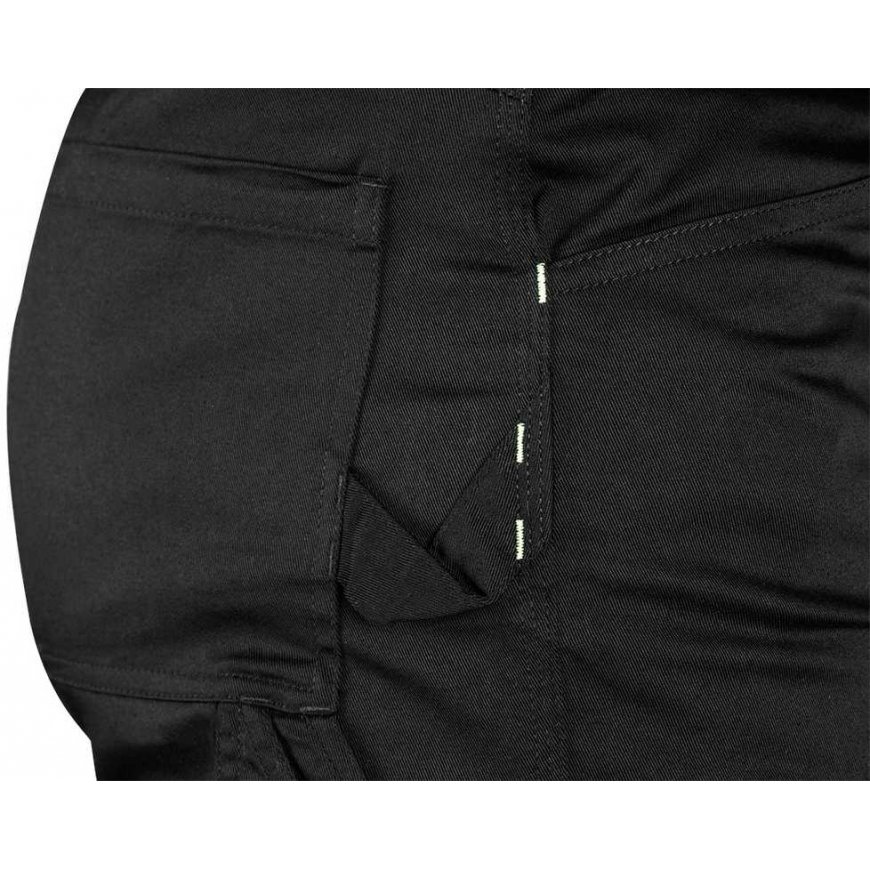 Neo Tools Warning Work Trousers, Black and Yellow, Size S – 2