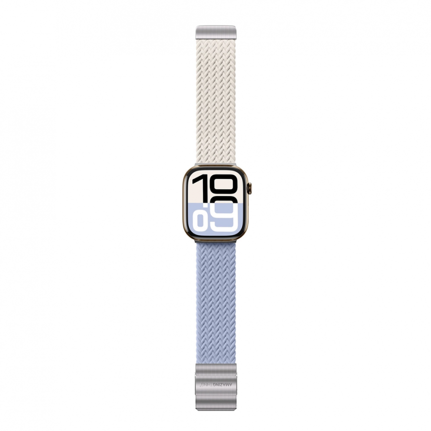Набор из 2-х браслетов AmazingThing Blend для Apple Watch 45 46 49 мм - Космический синий Stellar – 2