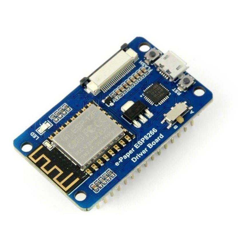 WiFi modulis ESP8266 e-paber ekraani ühendusega, ühilduv Arduino, Waveshare 14138
