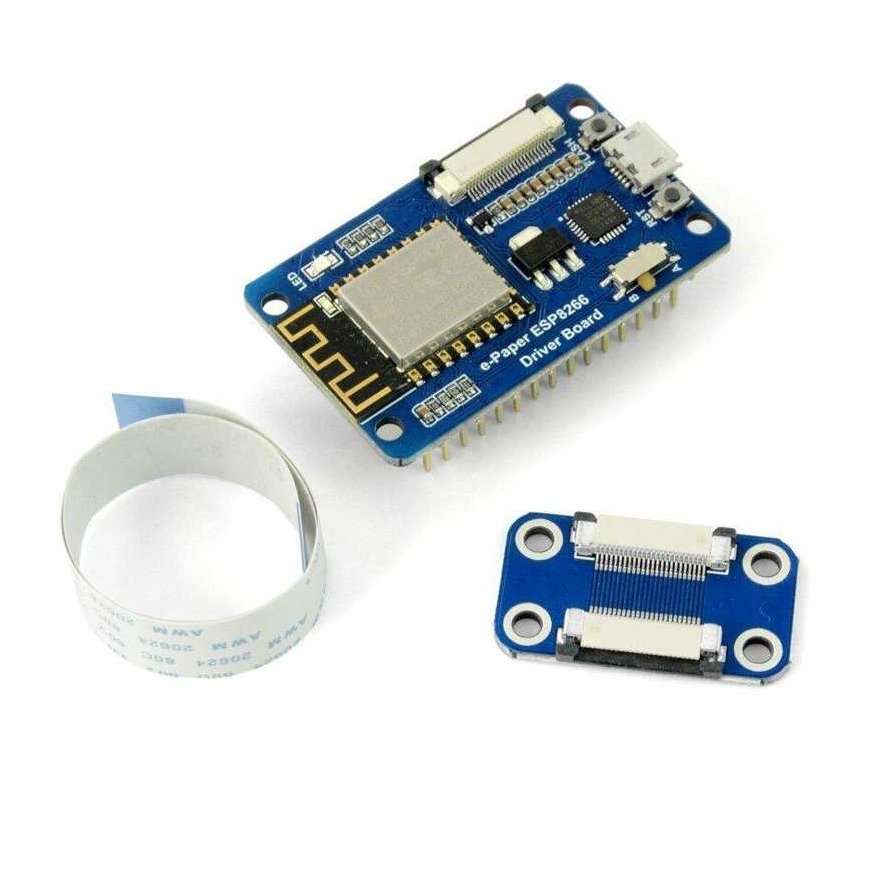 WiFi modulis ESP8266 e-paber ekraani ühendusega, ühilduv Arduino, Waveshare 14138 – 2